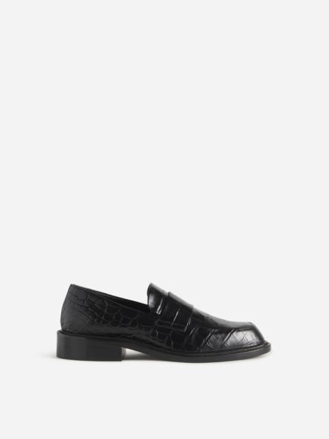 CO Moccasin Loafers in Embossed Leather