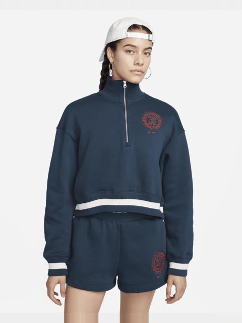 Women's Nike Sportswear Phoenix Fleece Heritage Oversized 1/2-Zip Crop Sweatshirt