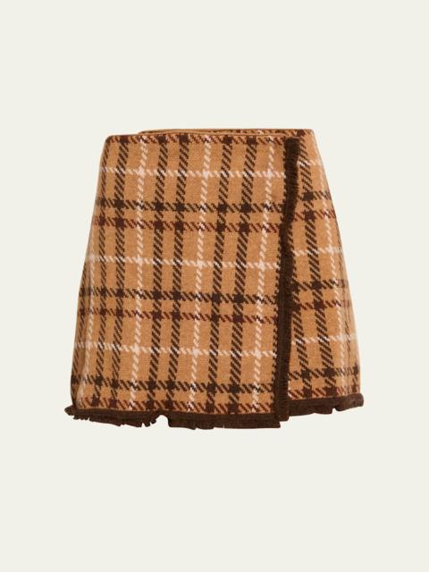 Cara Cara Jodi Plaid Wrap Skirt