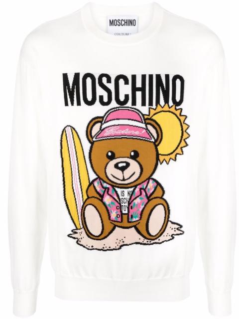 Moschino Teddy Bear motif cotton sweater