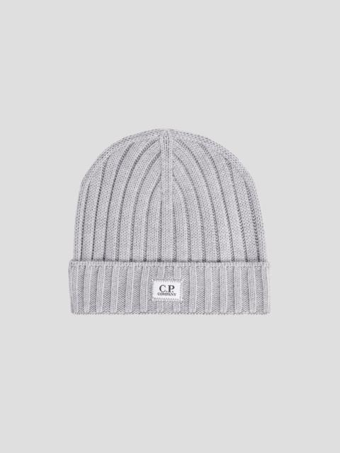 Extra Fine Merino Wool Logo Beanie