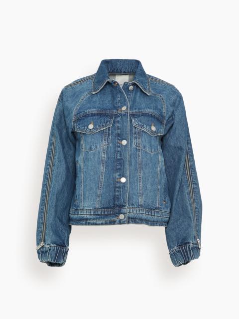 SIMKHAI Amie Zippered Sleeve Jacket in Coronado