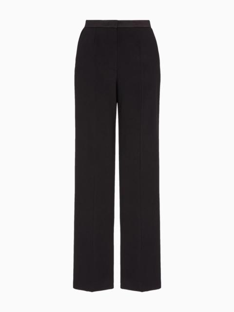 Stretch viscose-cady classic trousers