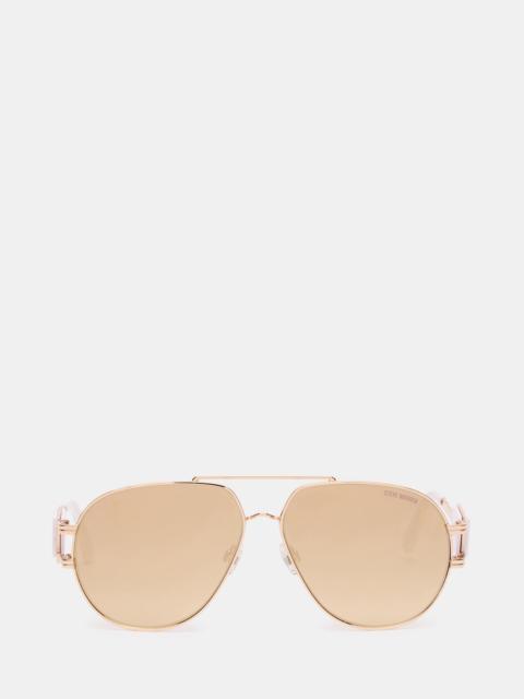 STEVE MADDEN ROWAN SUNGLASSES LIGHT GOLD