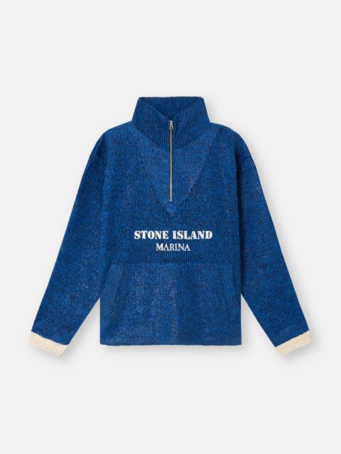 Stone Island 5100034 COTTON-LINEN-POLYESTER WITH RUBBERISED EFFECT_STONE ISLAND MARINA