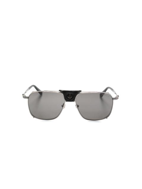 Moncler logo-appliquÃ© navigator-frame sunglasses