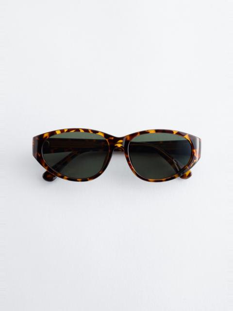 & Other Stories Oval Cat-Eye Sunglasses