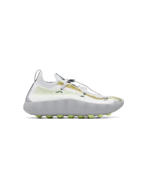 Nike White & Gray Mind 002 Sneakers