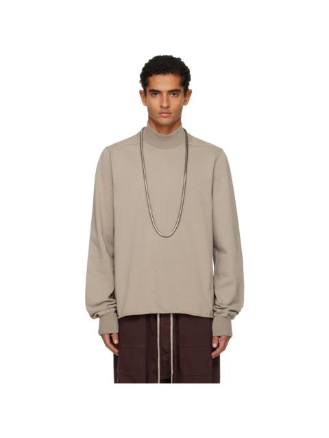 Rick Owens DRKSHDW Taupe Concordians Headon DBL Turtleneck