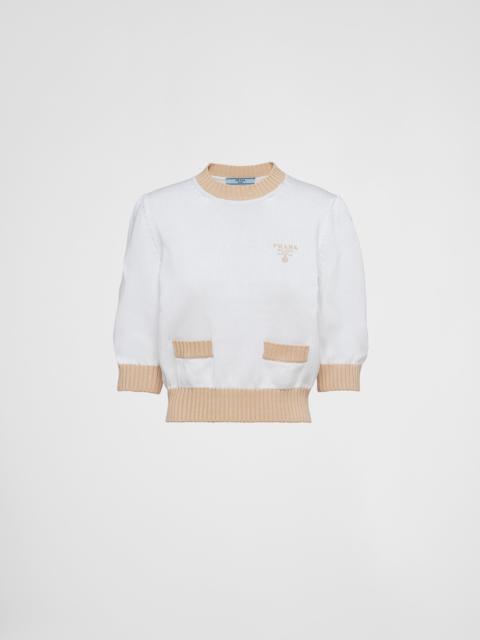 Prada Cotton crew-neck sweater