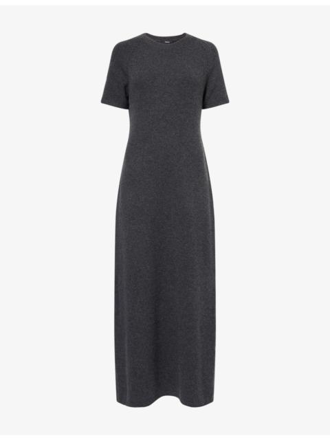 Theory Regular-Fit Raglan Wool-And-Cashmere Maxi Dress
