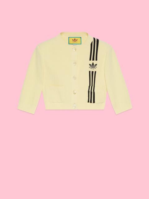 GUCCI adidas x Gucci cropped cardigan | REVERSIBLE