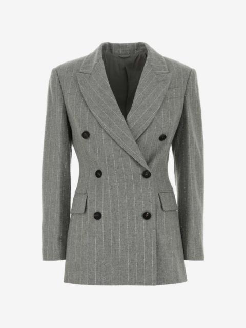Brunello Cucinelli sequin-embellished double-breasted blazer