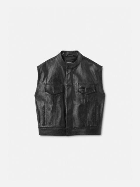 VERSACE Leather Vest