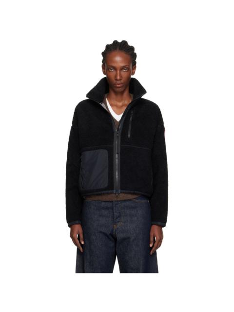 Canada Goose Black Simcoe Zip Up Fleece Sweater