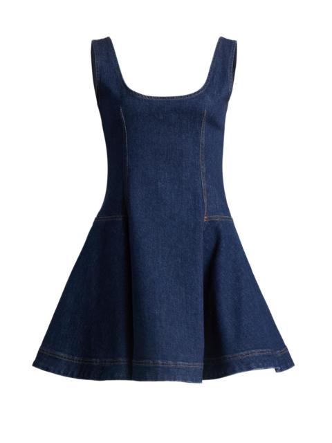 SIMKHAI Women's Eleodra Denim A-Line Minidress - Imperial