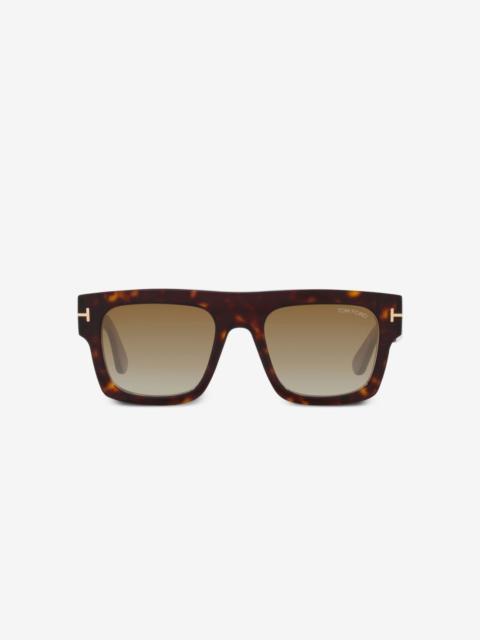 TOM FORD T-detail square-frame sunglasses
