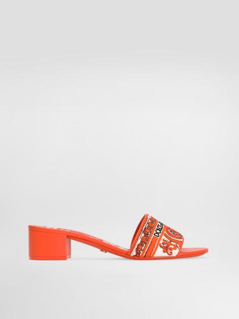Dolce & Gabbana Mules with majolica embroidery