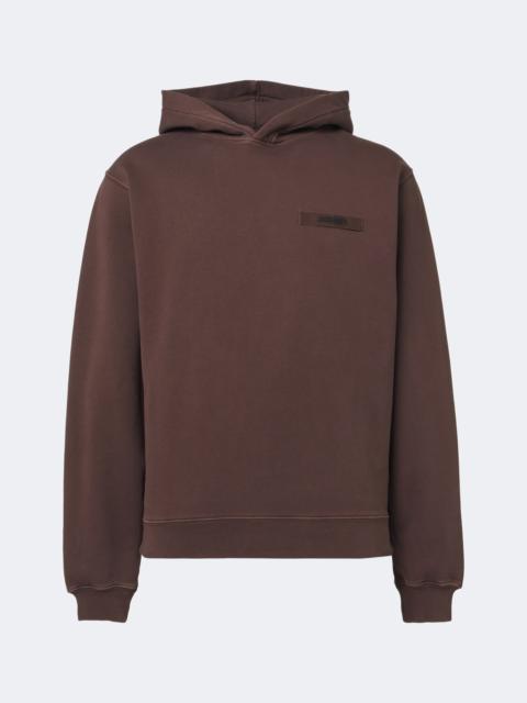 JACQUEMUS Logo cotton fleece hoodie