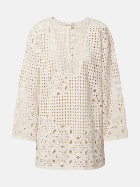 FRAME The Postcard cotton crochet tunic