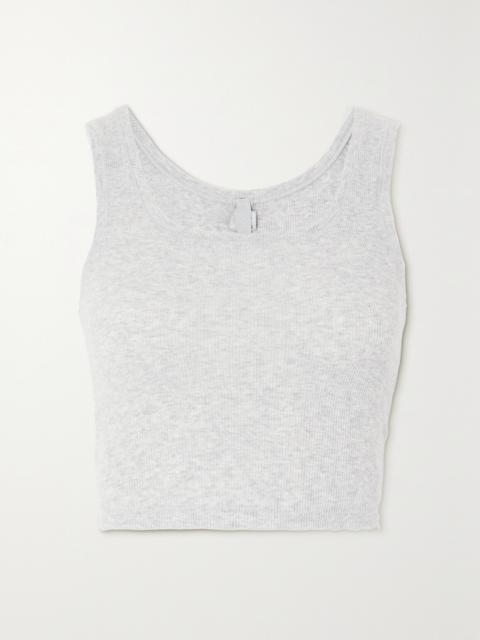 SKIMS Ribbed Cotton-blend Jersey Tank