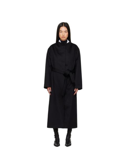 MARIA McMANUS Black Wrap Coat