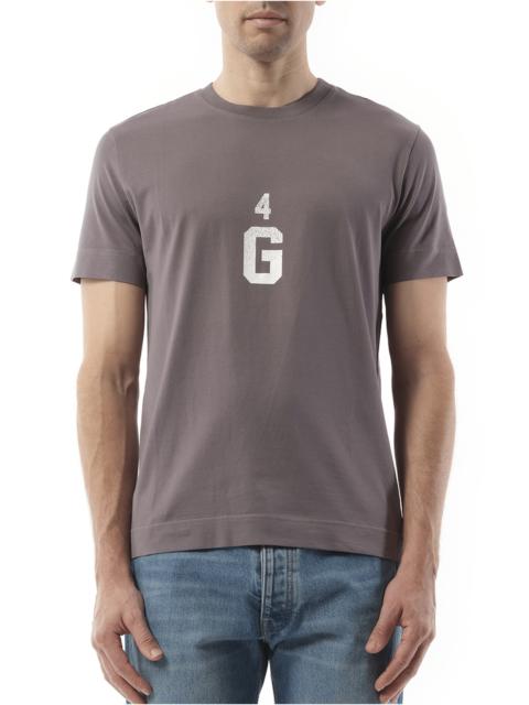 Givenchy Four G Dyed Logo T-Shirt in Quartz Grey