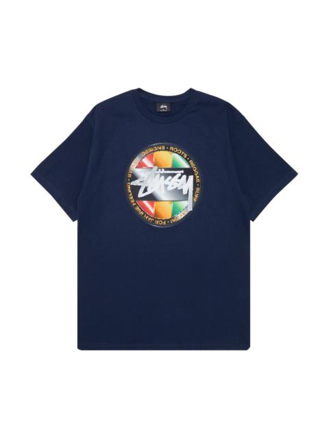 Stussy Chrome Dot Tee 'Navy'