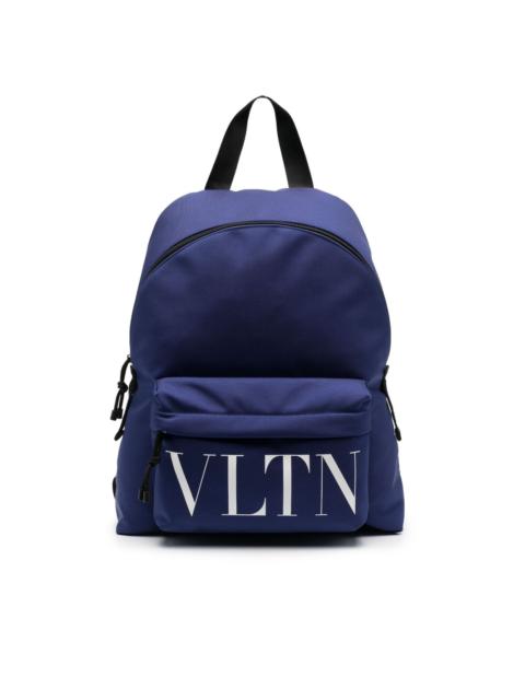 logo-print backpack