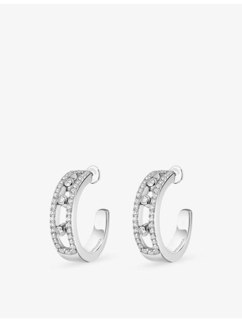 MESSIKA Move Classique 18ct Gold And 0.52ct Diamond Hoop Earrings