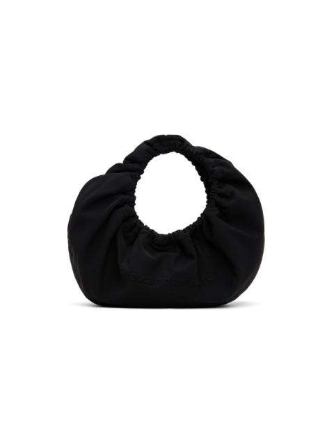 Black Crescent Small Top Handle Bag