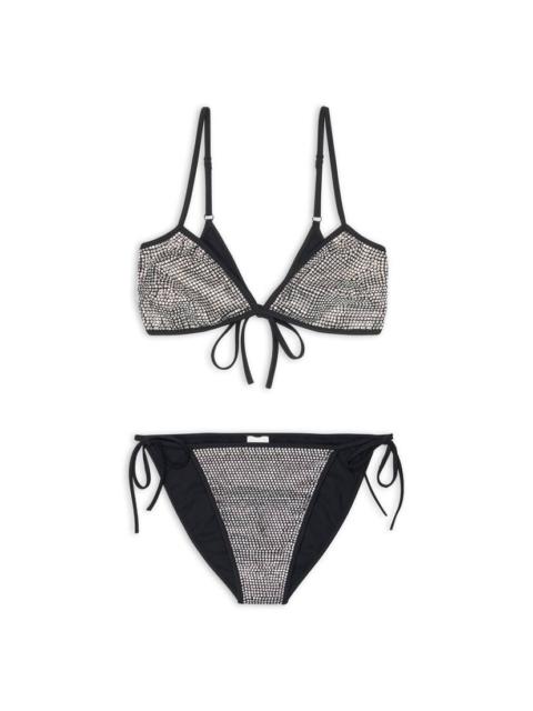 BALENCIAGA Women's Minimal Bikini Set in Black