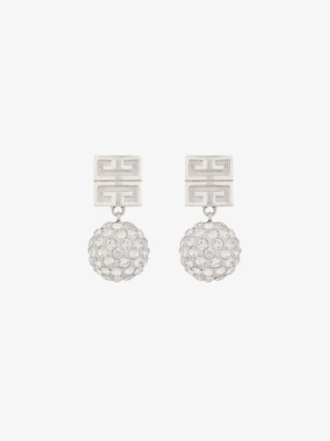Givenchy 4G EARRINGS IN METAL WITH CRYSTALS