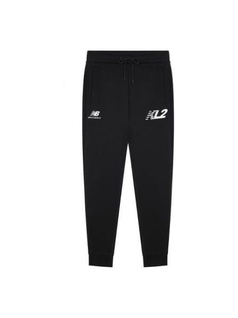 New Balance New Balance Essentials Stacked Logo Sweatpants 'Black White' MP13580-BK