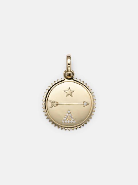 FOUNDRAE Dream Medium 18kt gold pendant with diamonds