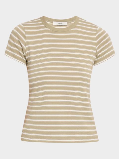 Vince Stripe Shrunken Tee