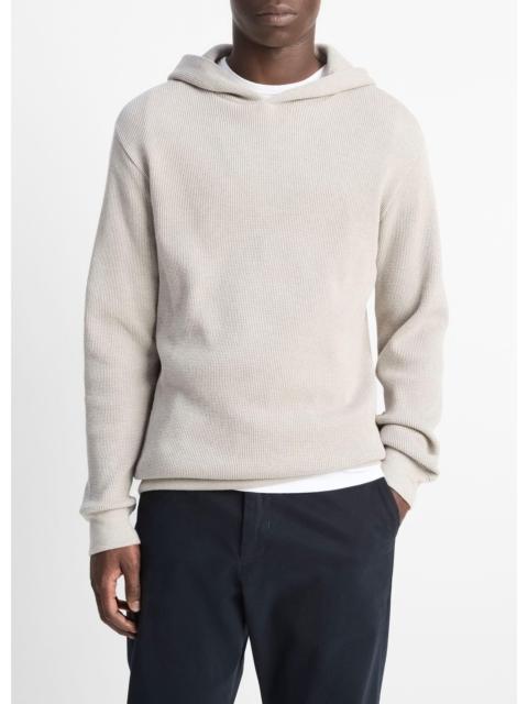 Vince Mouliné Pima Cotton Thermal Hoodie