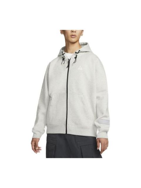 Nike Nike ACG Solid Color Zipper Hooded Long Sleeves Jacket White DM4249-050