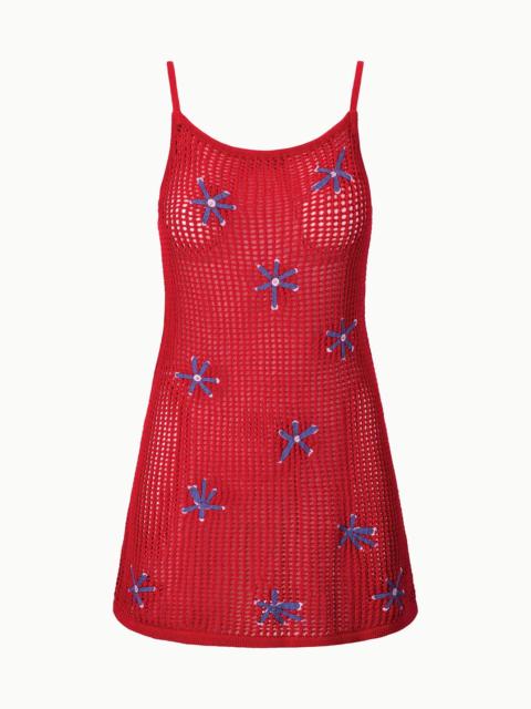 STAUD STAUD RIO DRESS PAINTED FOULARD