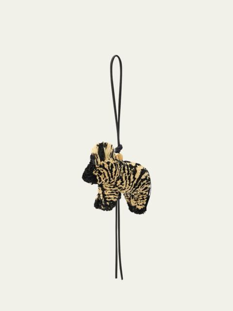 Loewe x Paula's Ibiza Zebra Charm in Raffia