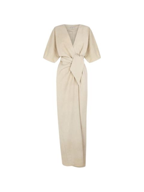 cortana Ryo striped wrap-style dress
