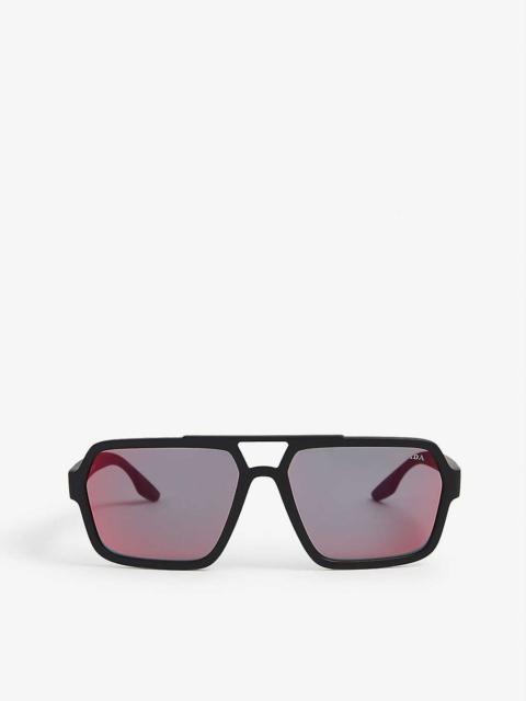 PS01XS square-frame acetate sunglasses