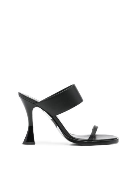 Moschino 100mm leather mules