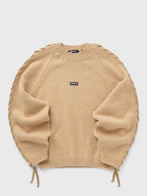 ROTATE KNIT LACING JUMPER