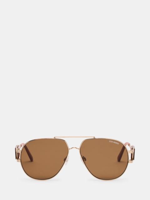 STEVE MADDEN ROWAN SUNGLASSES GOLD