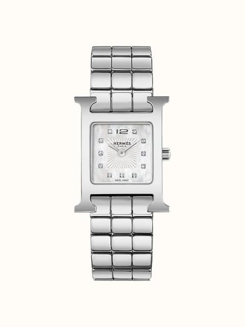 Hermès Heure H watch, 21 x 21 mm