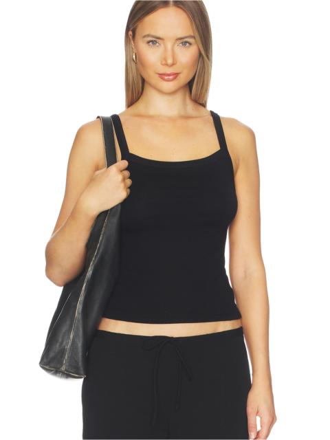 DONNI. The Baby Rib Square Neck Tank