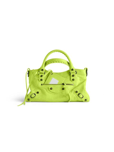 BALENCIAGA Women's Le City First Bag in Granny Green