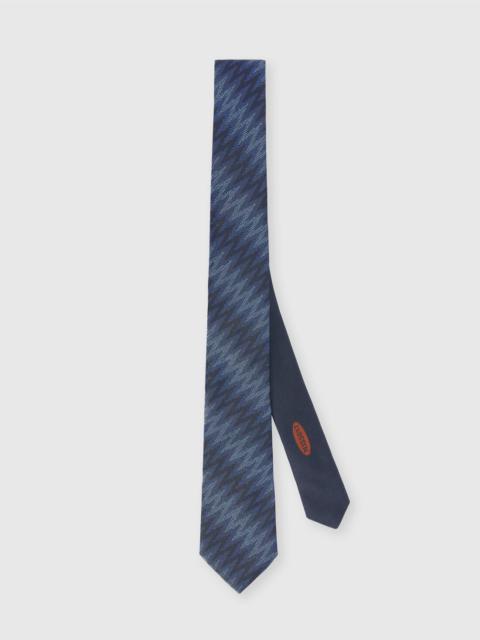 Missoni Silk tie with elongated zigzag