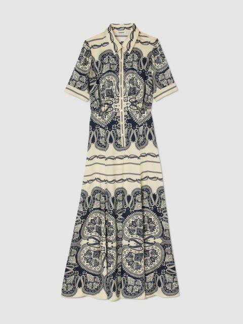 Sandro PATTERNED MAXI DRESS